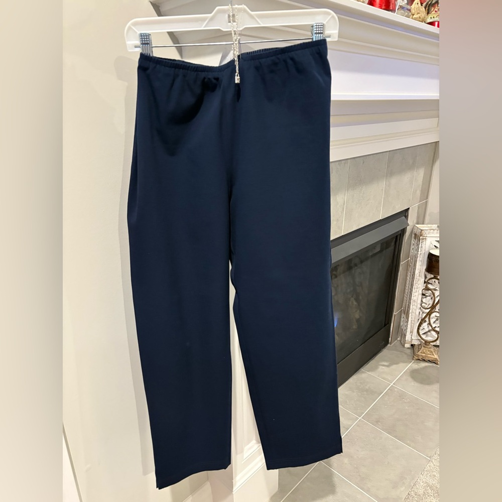 Eileen Fisher  Deep Blue Dress Pants - Picture 2 of 13
